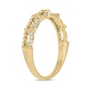 Thumbnail Image 1 of 0.09 CT. T.W. Diamond Bead Edge Draping Stackable Band in 10K Gold