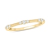 Thumbnail Image 0 of 0.145 CT. T.W. Diamond Bamboo Stackable Band in 10K Gold