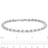 Thumbnail Image 3 of Men’s 4.0mm Rope Chain Bracelet in Solid Sterling Silver  - 8.5"