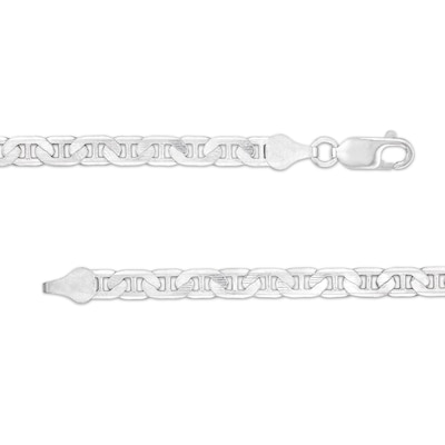 4.8mm Mariner Chain Necklace in Solid Sterling Silver  - 22"