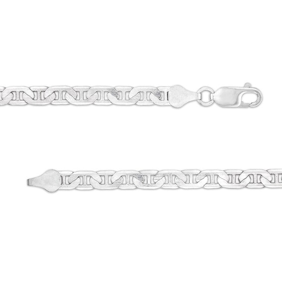 4.8mm Mariner Chain Necklace in Solid Sterling Silver  - 22"