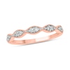 Thumbnail Image 0 of 0.145 CT. T.W. Marquise Multi-Diamond Vintage-Style Stackable Band in 10K Rose Gold