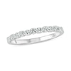 Thumbnail Image 1 of 0.15 CT. T.W. Baguette and Round Diamond Zig-Zag Stackable Band in 10K White Gold