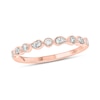 Thumbnail Image 0 of 0.18 CT. T.W. Diamond Paisley Stackable Band in 10K Rose Gold