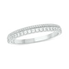 Thumbnail Image 0 of 0.18 CT. T.W. Diamond Rope Edge Stackable Band in 10K White Gold