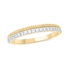 Thumbnail Image 1 of 0.18 CT. T.W. Diamond Rope Edge Stackable Band in 10K Gold