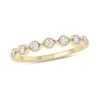 Thumbnail Image 0 of 0.23 CT. T.W. Diamond Station Vintage-Style Stackable Band in 10K Gold