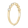 Thumbnail Image 1 of 0.23 CT. T.W. Diamond Station Vintage-Style Stackable Band in 10K Gold