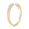 0.18 CT. T.W. Diamond Graduated Open Shank Stackable Band in 10K Gold