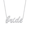 0.23 CT. T.W. Diamond "bride" Necklace in Sterling Silver