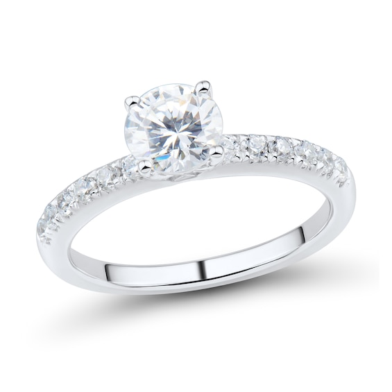 1.23 CT. T.W. Diamond Engagement Ring in 14K White Gold (I/VS2)