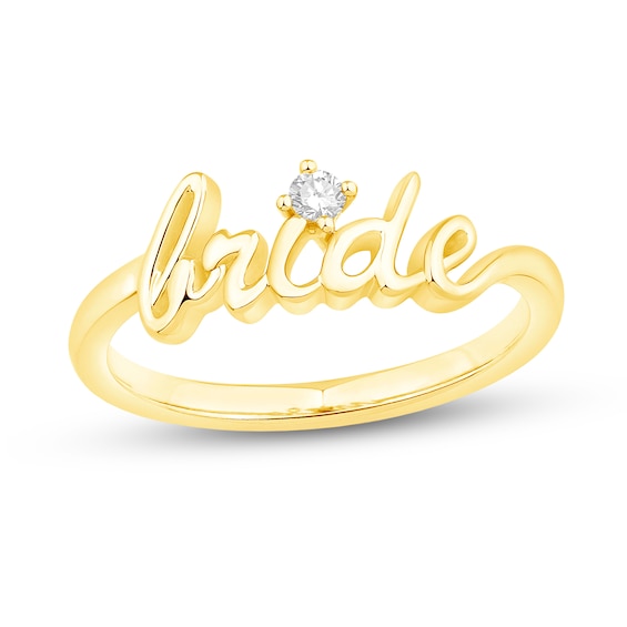 0.04 CT. Diamond "bride" Ring in 10K Gold