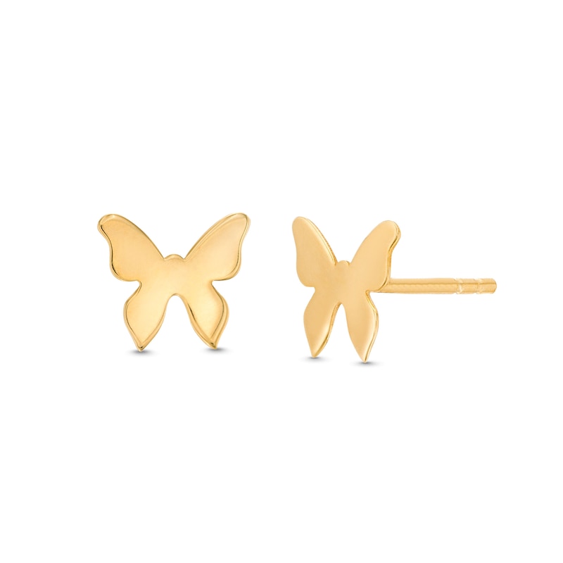 Cutout Butterfly Stud Earrings in 10K Gold|Peoples Jewellers