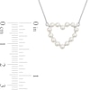 Thumbnail Image 3 of 2.0-2.5mm Freshwater Cultured Pearl Heart Necklace, Ring and Drop Earrings Set in 14K White Gold