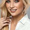 Thumbnail Image 1 of Freshwater Cultured Pearl Outline Heart Necklace, Ring and Drop Earrings Set in 14K Gold