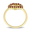 Thumbnail Image 4 of Garnet Outline Heart Ring in 10K Gold