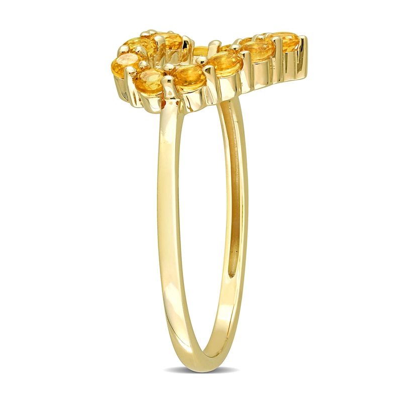 Citrine Outline Heart Ring in 10K Gold|Peoples Jewellers
