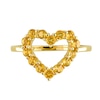 Thumbnail Image 3 of Citrine Outline Heart Ring in 10K Gold