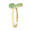 Thumbnail Image 2 of Emerald Outline Heart Ring in 10K Gold
