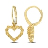 Thumbnail Image 0 of Citrine Outline Heart Drop Earrings in 10K Gold