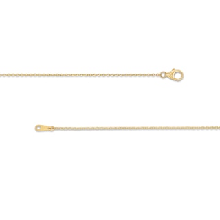 Diamond-Cut Sideways Paper Clip Bracelet in 14K Two-Tone Gold - 7.5"