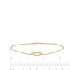 Thumbnail Image 3 of Diamond-Cut Sideways Paper Clip Bracelet in 14K Two-Tone Gold - 7.5"