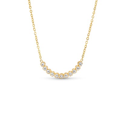 Diamond-Cut Brilliance Beads Necklace in 14K Gold