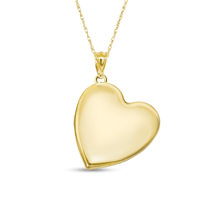 Engravable Tilted Heart Locket in Sterling Silver (1-2 Images and 1 Line)|Peoples Jewellers