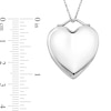 Engravable Heart Locket in Sterling Silver (1-2 Images and 1 Line)