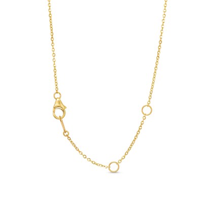 Diamond-Cut Linear Bar Pendant in 14K Gold