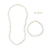Thumbnail Image 0 of EFFY™ Collection 7.5-8.0mm Freshwater Cultured Pearl Strand Necklace, Strand Bracelet and Stud Earrings Set in 14K Gold