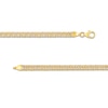 Thumbnail Image 1 of Diamond-Cut 4.6mm Curb Chain Bracelet in Hollow 14K Two-Tone Gold - 7.5"
