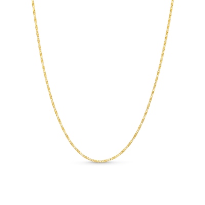 0.9mm Box Chain Necklace in Solid 14K Gold - 18"