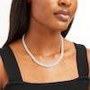 Thumbnail Image 1 of 20.00 CT. T.W. Certified Lab-Created Diamond Frame Tennis Necklace in 14K White Gold (I/I1)
