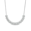 Thumbnail Image 0 of 2.00 CT. T.W. Multi-Diamond Frame U Curved Necklace in 10K White Gold