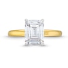 3.00 CT. Certified Emerald-Cut Lab-Created Diamond Solitaire Engagement Ring in 14K Gold (F/SI2)