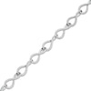 Thumbnail Image 0 of 1.00 CT. T.W. Diamond Infinity Ribbon Link Bracelet in Sterling Silver