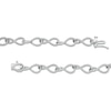 Thumbnail Image 2 of 1.00 CT. T.W. Diamond Infinity Ribbon Link Bracelet in Sterling Silver