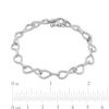 Thumbnail Image 3 of 1.00 CT. T.W. Diamond Infinity Ribbon Link Bracelet in Sterling Silver