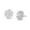 Thumbnail Image 0 of 0.50 CT. T.W. Diamond Snowflake Stud Earrings in Sterling Silver