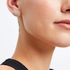 Thumbnail Image 1 of 0.50 CT. T.W. Diamond Snowflake Stud Earrings in Sterling Silver