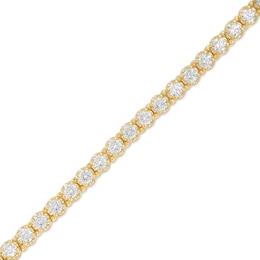 10.0 CT. T.W. Certified Lab-Created Diamond Tennis Bracelet in 10K Gold (I/I1) - 7.25&quot;