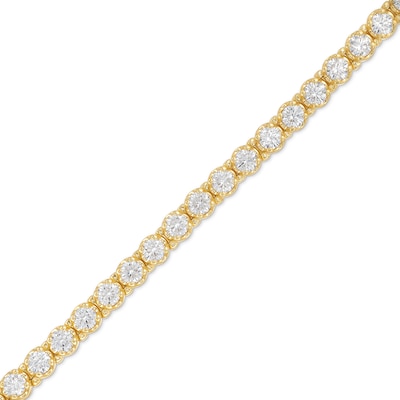 10.0 CT. T.W. Certified Lab-Created Diamond Tennis Bracelet in 10K Gold (I/I1) - 7.25"