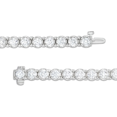 10.00 CT. T.W. Certified Lab-Created Diamond Tennis Bracelet in 10K White Gold (I/I1) - 7.25"