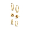 Thumbnail Image 0 of Love Knot Studs and Hoop Earrings Set in 10K Gold