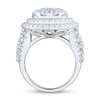 Thumbnail Image 1 of 3.95 CT. T.W. Oval Multi-Diamond Double Frame Engagement Ring in 14K White Gold