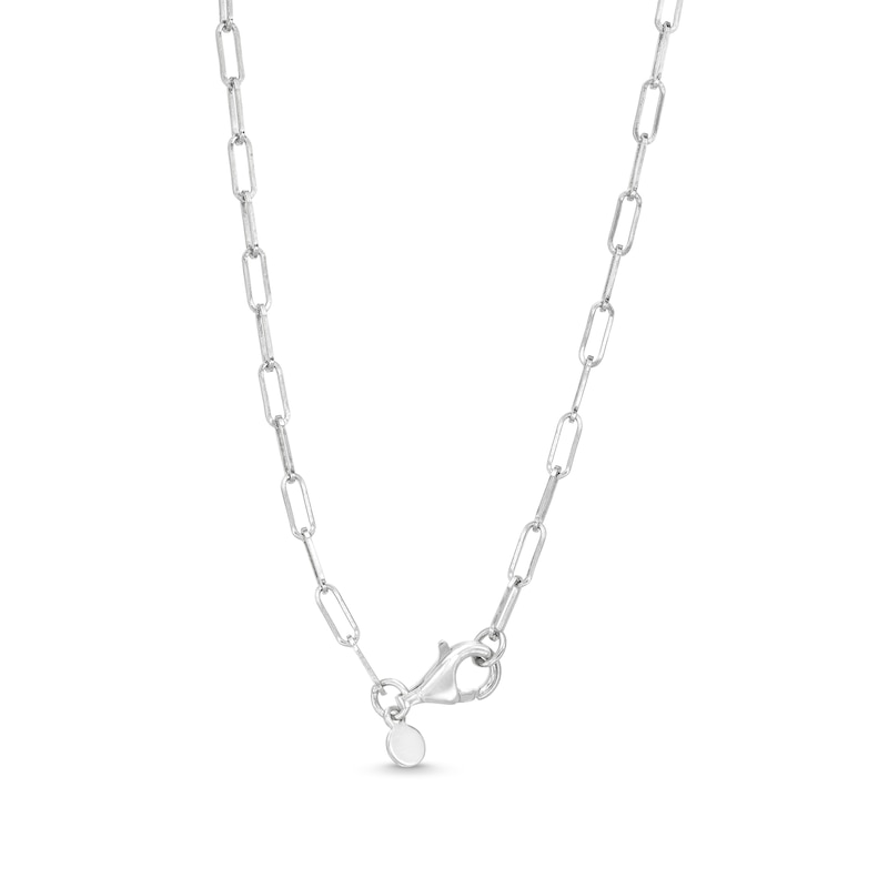 Paper Clip Chain Necklace and Bracelet Set in Solid Sterling Silver|Peoples Jewellers