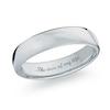 Thumbnail Image 0 of Men's 6.5mm Comfort-Fit Euro Engravable Wedding Band in 14K White Gold (1 Line)
