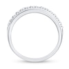 0.23 CT. T.W. Diamond Polished Edge Band in 14K White Gold