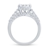 1.45 CT. T.W. Oval Multi-Diamond Engagement Ring in 14K White Gold